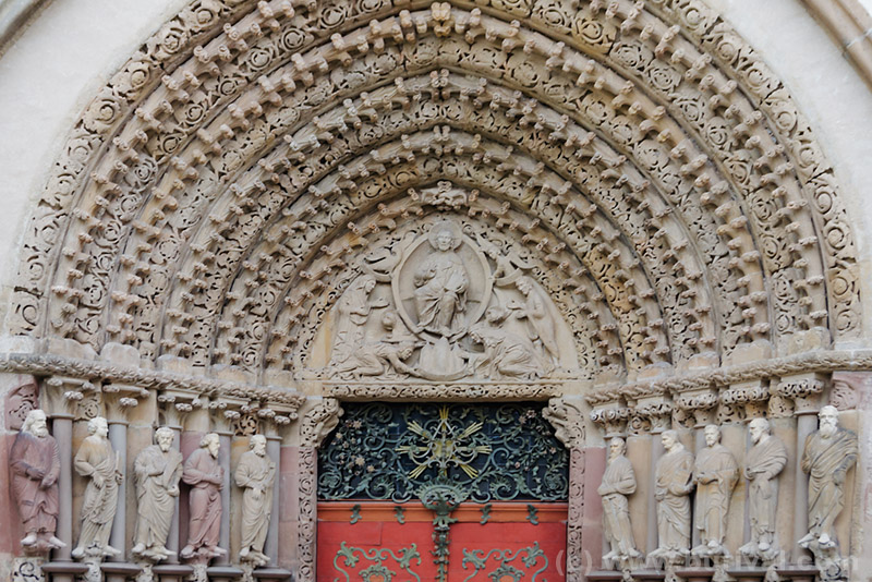 gothic portal of the church gate